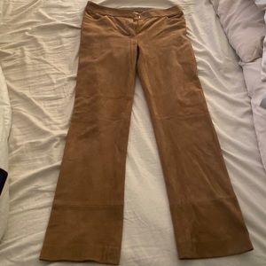 Genuine ‘S MaxMara brown suede trousers real Italian fashion
